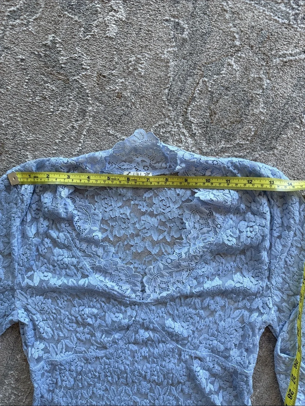 All Day Lace Long Sleeve Light Blue